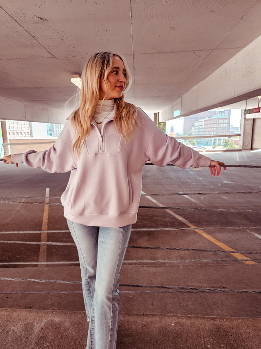 Lazy Lavender Pullover